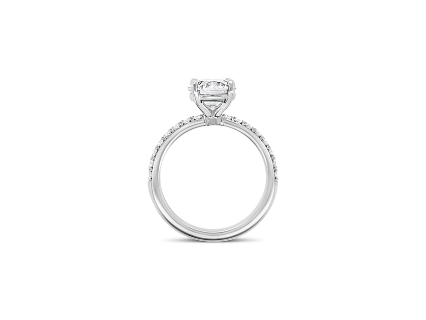 De Beers Forevermark Icon™ Setting Round Engagement Ring with