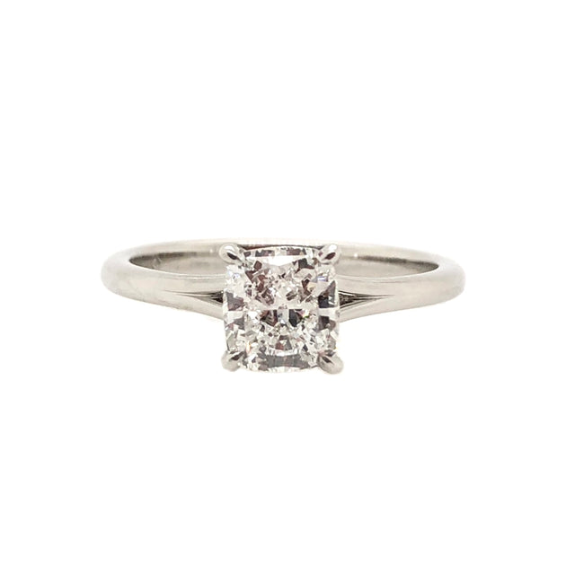 Tiffany & Co. 0.53CT Round Brilliant Platinum Solitaire Engagement Ring w/  Certificate