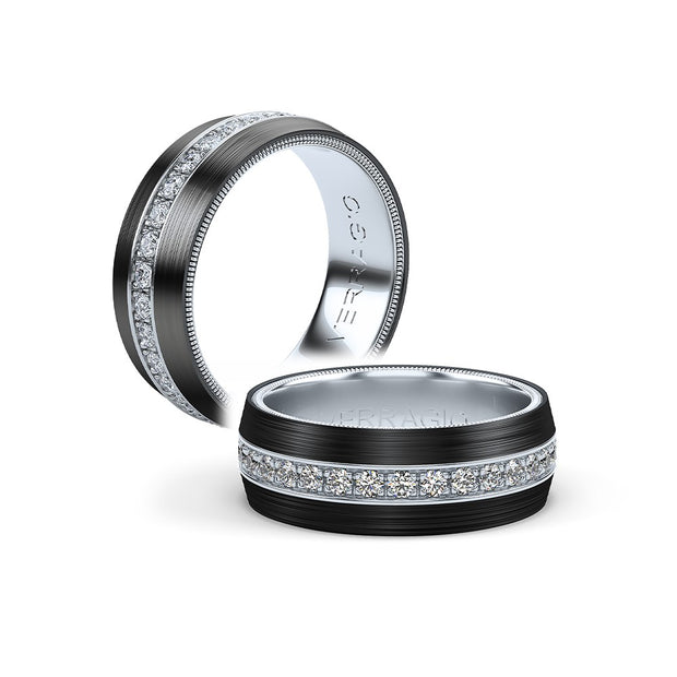 Verragio Diamond Men's Wedding Band