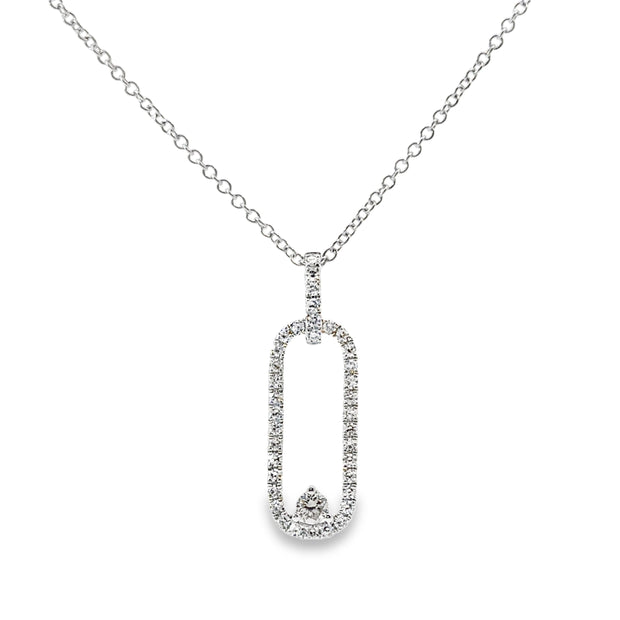 White Gold Diamond Fashion Pendant