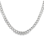 White Gold Pave Diamond Fashion Necklace