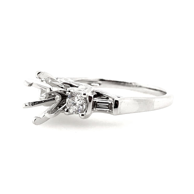 White Gold Diamond Engagement Ring