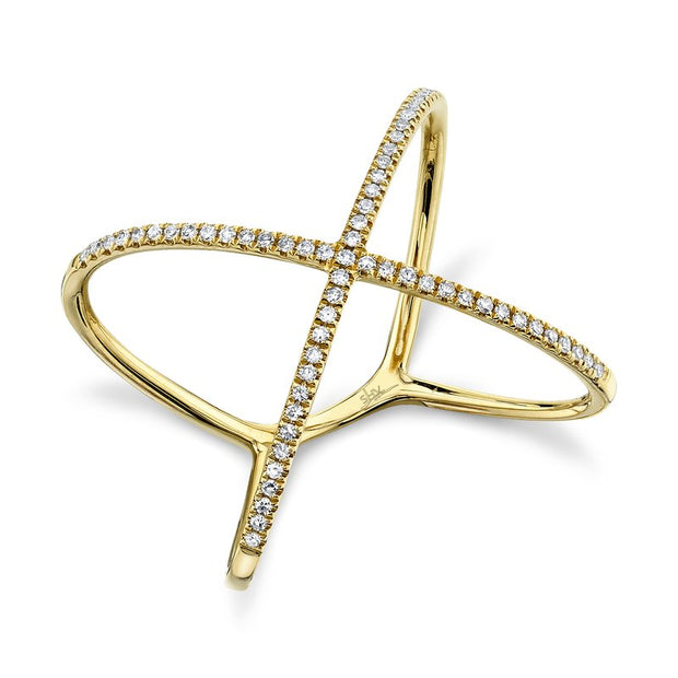 Shy Creation Yellow Gold Diamond Fashion Ring