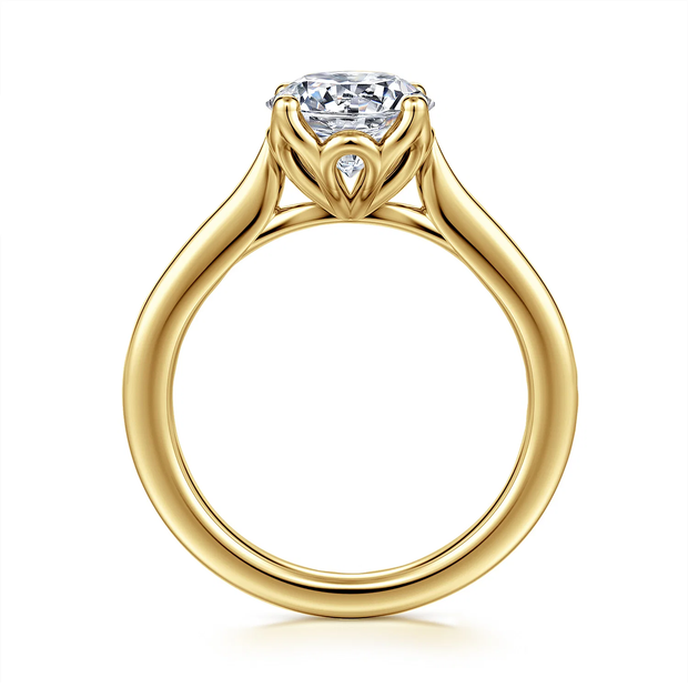 GABRIEL & CO "Lotus" Engagement Ring