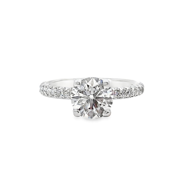 Lab Grown Platinum Diamond Engagement Ring