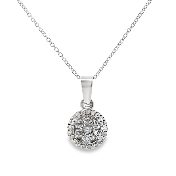 White Gold Diamond Fashion Pendant