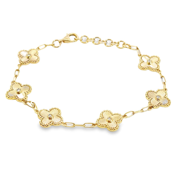 Yellow Gold Diamond Fashion Bracelet