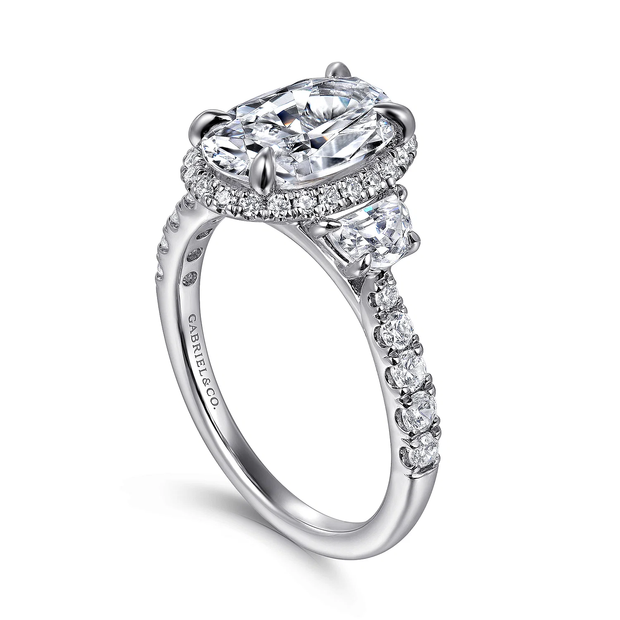 GABRIEL & CO "Contemporary" Engagement Ring