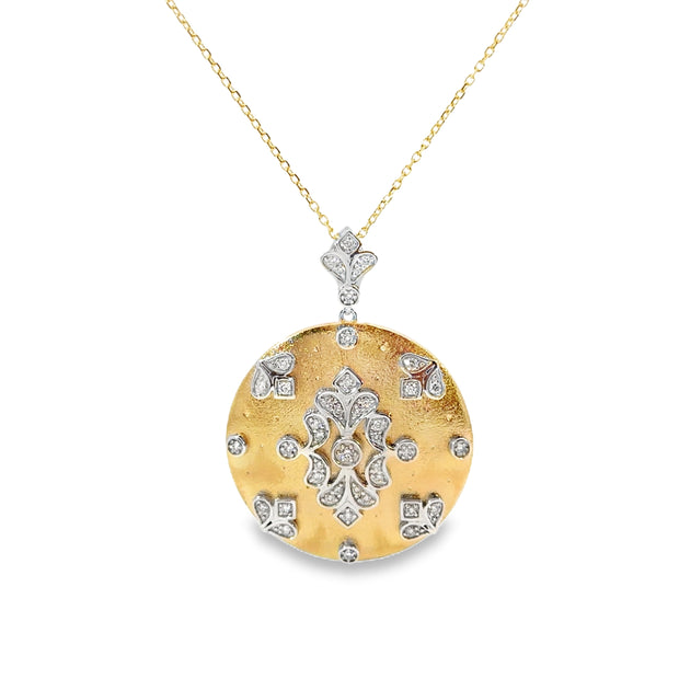 Yellow Gold Diamond Fashion Pendant