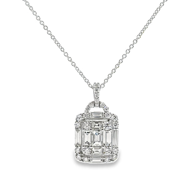 White Gold Diamond Fashion Pendant