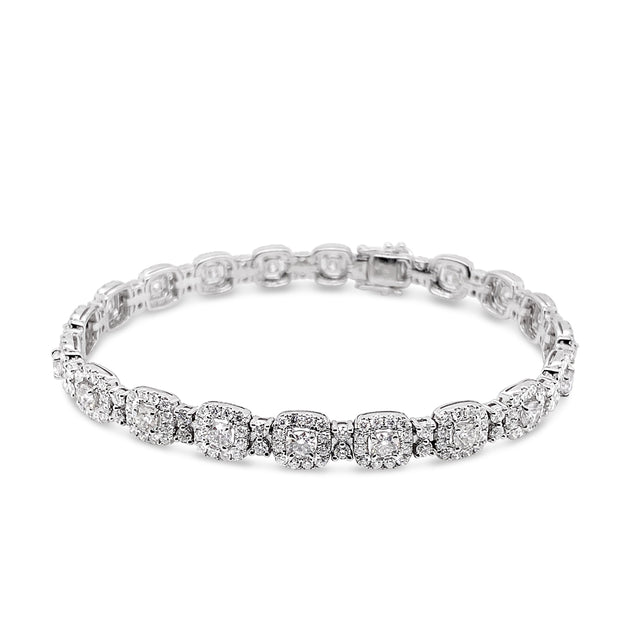Oval Halo Tennis Bracelet | Wixon Jewelers