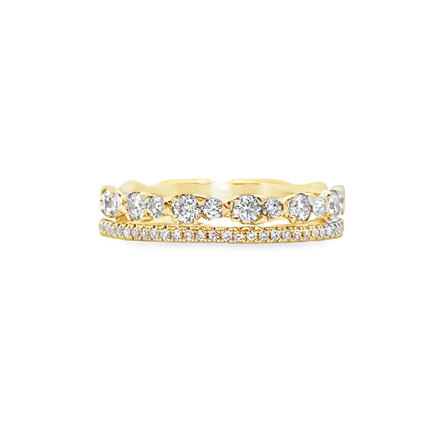 Shy Creation Yellow Gold Diamond Fashion Band