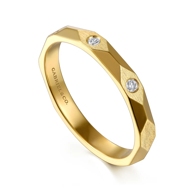 GABRIEL & CO "Contemproary" Wedding Band