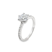 Lab Grown White Gold Diamond Engagement Ring