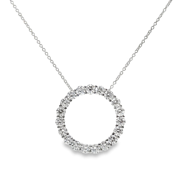 Forevermark 1.75 Cttw. White Gold Diamond Circle Pendant