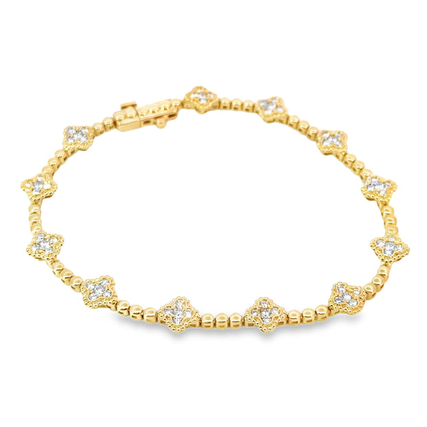 Yellow Gold Diamond Fashion Bracelet