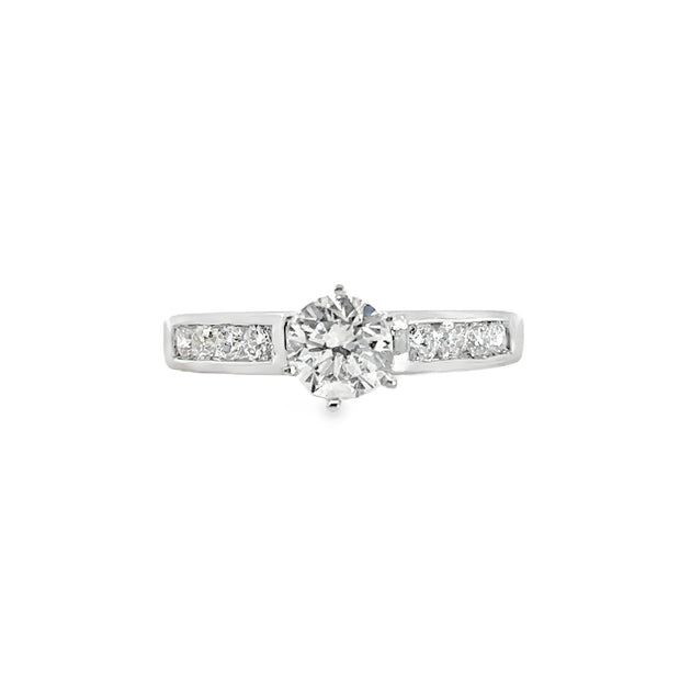 Lab Grown White Gold Diamond Engagement Ring