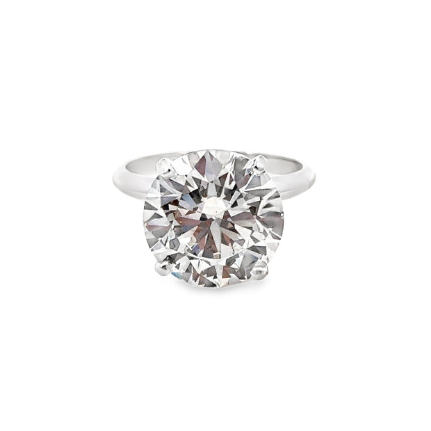 Lab Grown White Gold Diamond Solitaire Engagement Ring