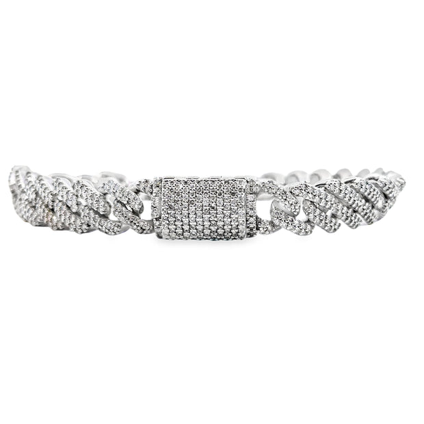 White Gold Pave Diamond Bracelet