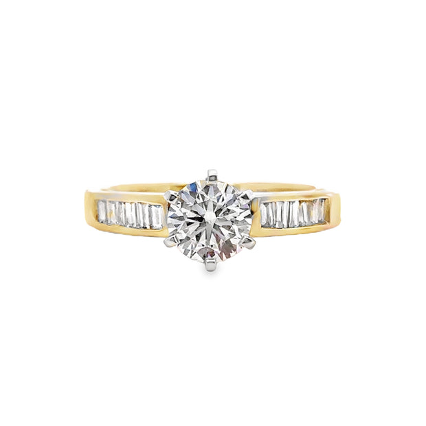 Lab Grown Yellow Gold Diamond Engagement Ring