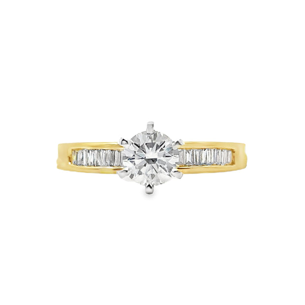 Lab Grown Yellow Gold Diamond Engagement Ring