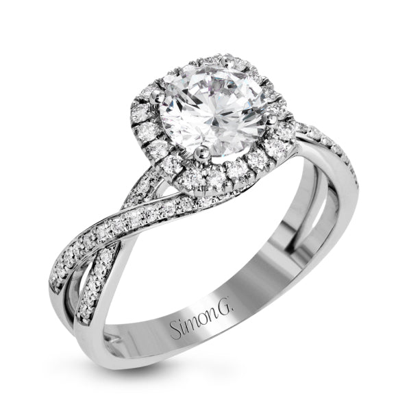 Simon G. Halo Engagement Ring