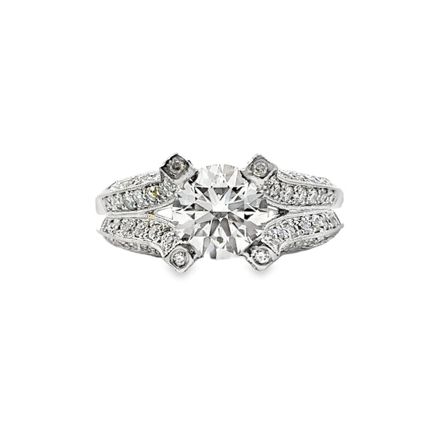 Lab Grown Platinum Diamond Engagement Ring