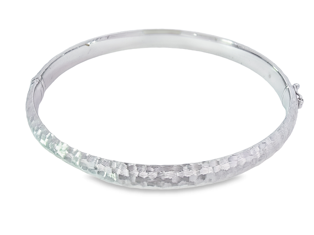 White Gold Bangle Bracelet