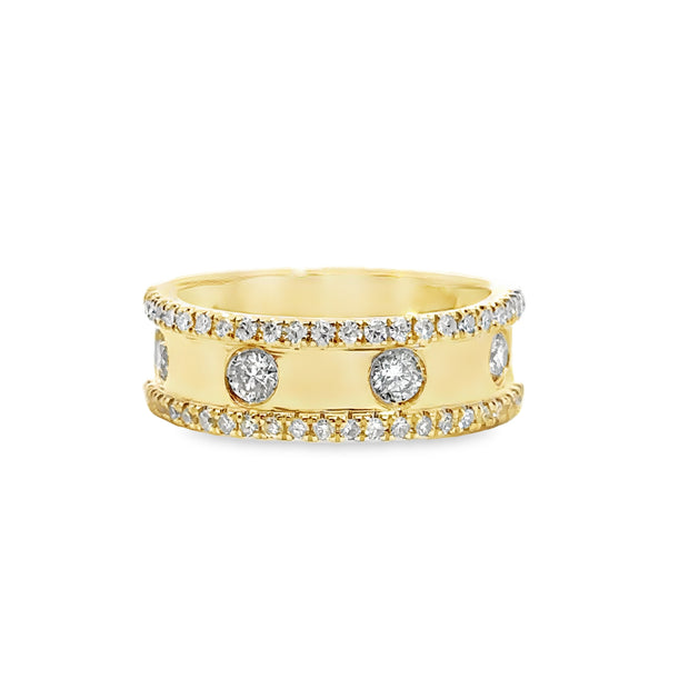 Yellow Gold Diamond Fashion Band