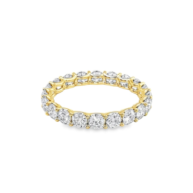 Lab Grown Yellow Gold Diamond Eternity Band