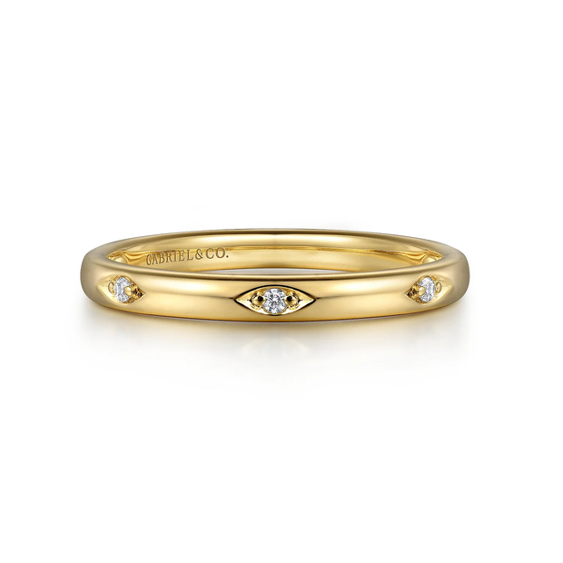 GABRIEL & CO "Stackable" Wedding Band