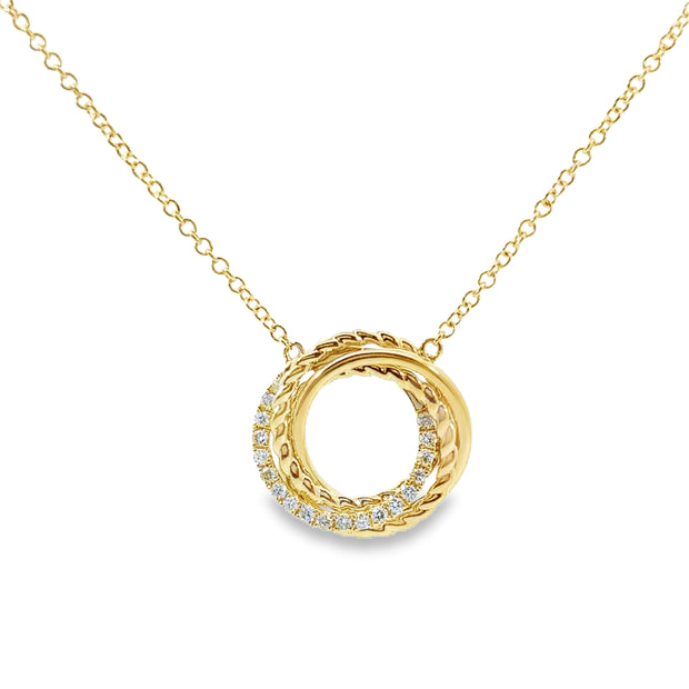 Yellow Gold Diamond Fashion Necklace