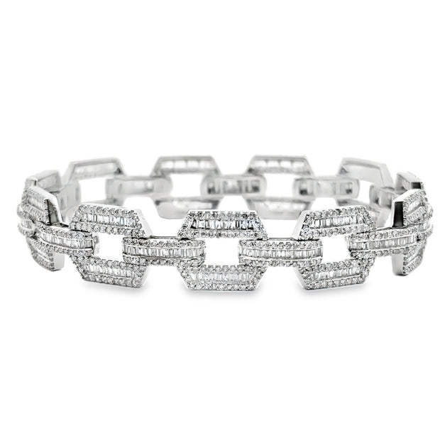 White Gold Diamond Fashion Bracelet