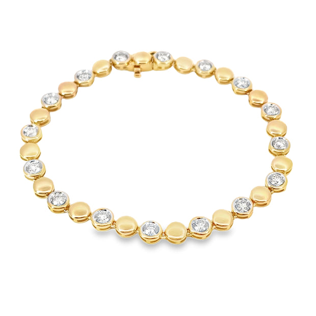 Yellow Gold Diamond Fashion Bracelet