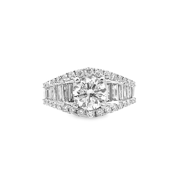 Lab Grown White Gold Diamond Engagement Ring