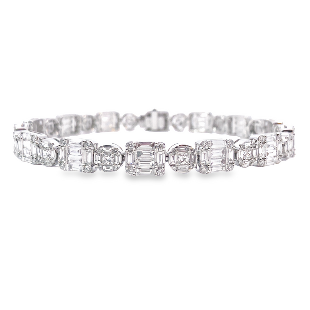 White Gold Diamond Fashion Bracelet