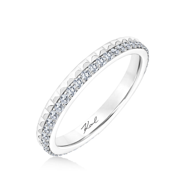 Karl Lagerfeld Diamond Wedding Band