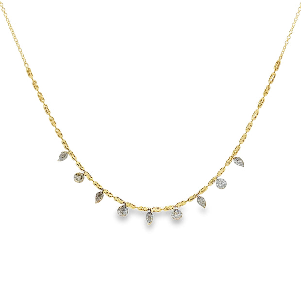 Meira T Yellow Gold Diamond Fashion Necklace