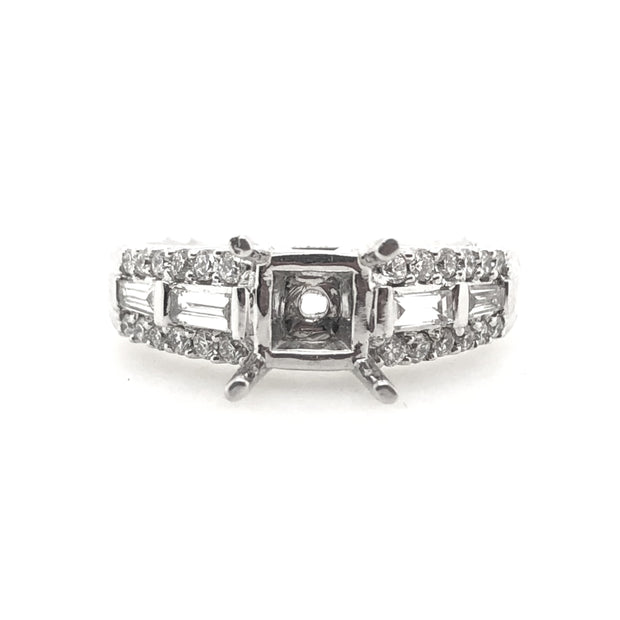 White Gold Diamond Engagement Ring