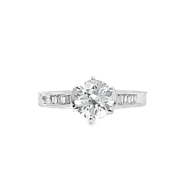 Lab Grown White Gold Diamond Engagement Ring