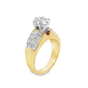 Lab Grown Yellow Gold Diamond Engagement Ring