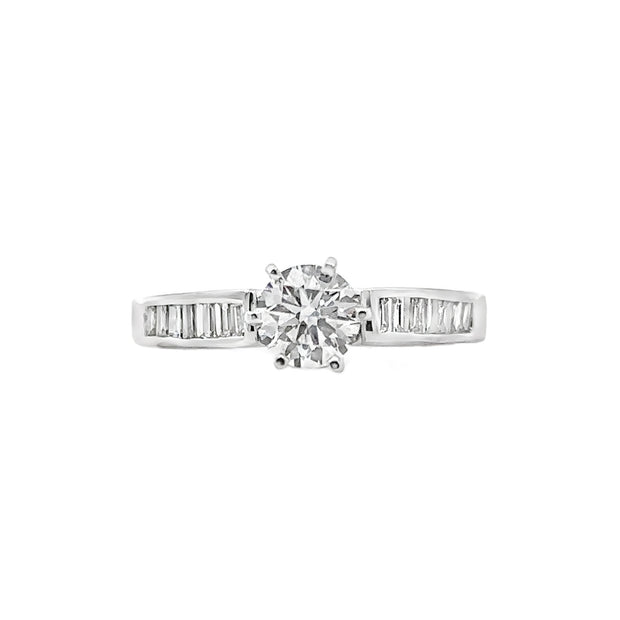 Lab Grown White Gold Diamond Engagement Ring