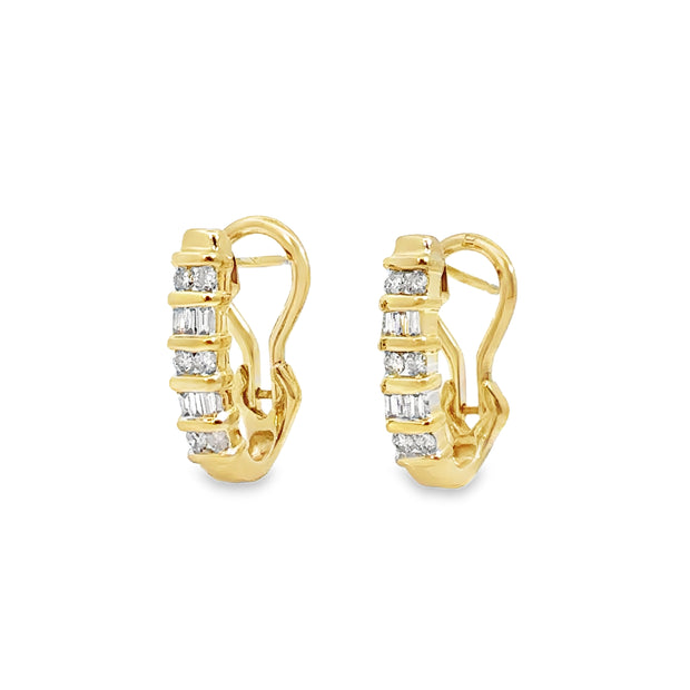 Yellow Gold Diamond Fashion Earrings