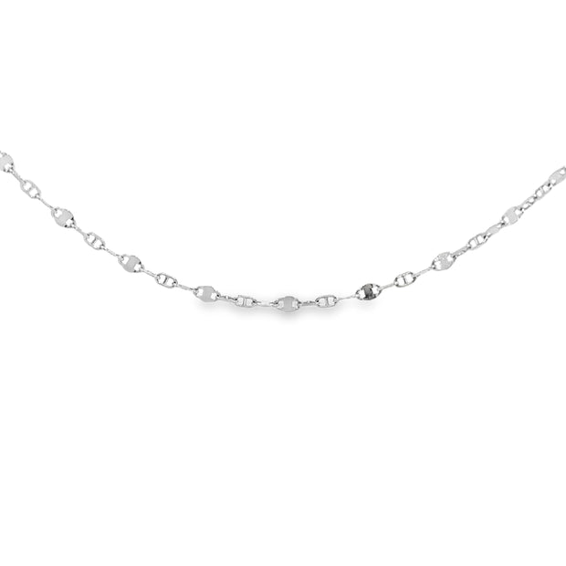 White Gold Mariner Chain