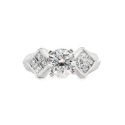 Lab Grown Platinum Diamond Engagement Ring