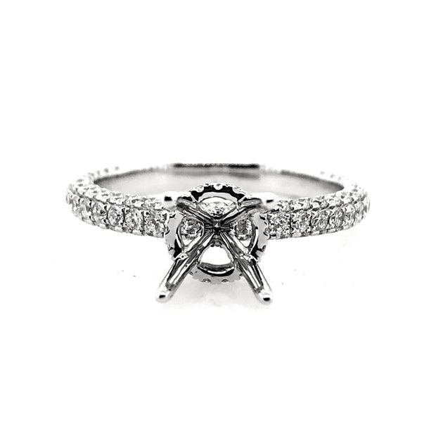 White Gold Diamond Engagement Ring