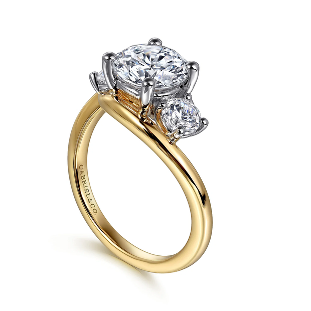 GABRIEL & CO "Contemporary" Engagement Ring