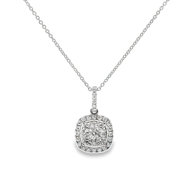 White Gold Diamond Fashion Pendant