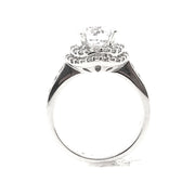 White Gold Halo Engagement Ring