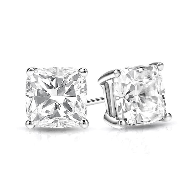 2.00 Cttw. White Gold Diamond Solitaire Earrings